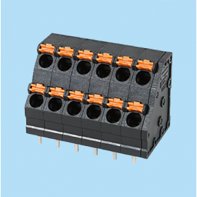 BC0152-02-XX / Screwless PCB PID terminal block  - 5.00 mm. 