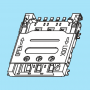 5558 / NANO SIM hinge type socket