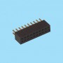 8361 / Conector recto doble  fila pin torneado - Paso 1.27 mm