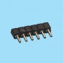 8375 / Conector hembra recto simple fila pin torneado - Paso 2.00 mm