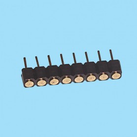 8396 / Straight male connector SMD single row machined contact - Pitch 2.54 mm