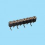 8408 / Straight female SMD connector single row machined contact - Pitch 2.54 mm