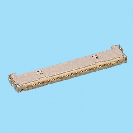 1022 / Single row side entry SMD header - Pitch 1,00 mm