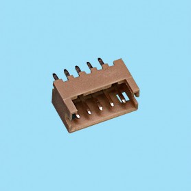 1168 / Male stright connector para caja 1165 - Pitch 1,25 mm