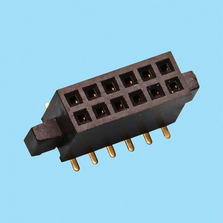 1297 / Conector hembra recto doble fila SMD - Paso 1,27 mm