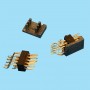 1375 / Angled pin header double row SMD - Pitch 1,27 mm