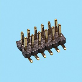 1360 / Regleta recta doble fila SMD - Paso 1,27 mm