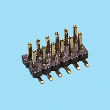 1360 / Stright pin header double row SMD - Pitch 1,27 mm