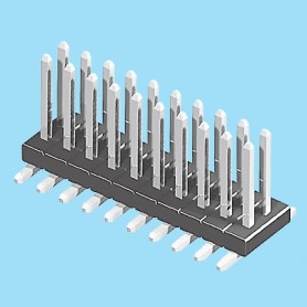 1358 / Regleta recta doble fila SMD - Paso 1,27 mm