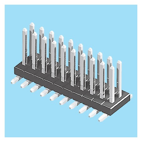 1358 / Regleta recta doble fila SMD - Paso 1,27 mm