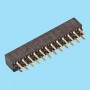 2042 / Conector recto hembra doble fila PCB (Base 4.30 mm) - Paso 2,00 mm