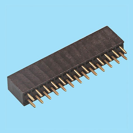 2049 / Conector recto hembra doble fila PCB - Paso 2,00 mm