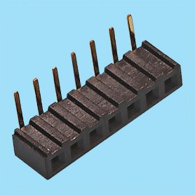 2047 / Angled female connector single row PCB - Pitch 2,00 mm