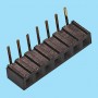 2047 / Conector acodado hembra simple fila PCB - Paso 2,00 mm