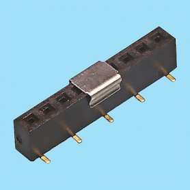 2166 / Conector recto PCB hembra simple fila SMD (Base 4.50 mm) - Paso 2,00 mm