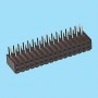 2094 / Conector acodado hembra doble fila PCB - Paso 2,00 mm