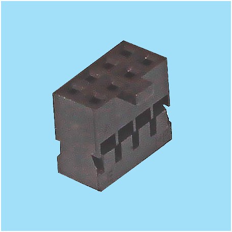 2022 / Caja para terminal de engaste doble fila - Paso 2,00 mm