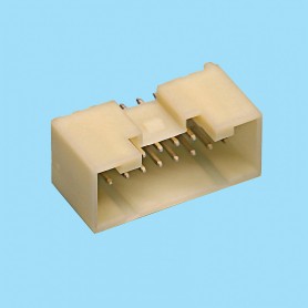 1991 / Conector recto doble fila polarizado - Paso 2,00 mm