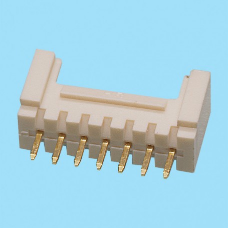 1986 / Conector recto simple fila polarizado - Paso 2,00 mm