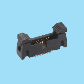 1345 / Male stright connector with eject latch SMD - Pitch 1,27 x 1,27 mm