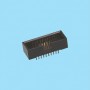 1546 / Conector macho recto polarizado - Paso 1,27 x 2,54 mm