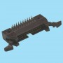 1550 / Conector macho acodado con expulsores - Paso 1,27 x 2,54 mm