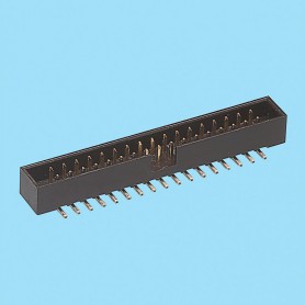 4443 / Male stright connector low profile SMD - Pitch 2,00 x 2,00 mm