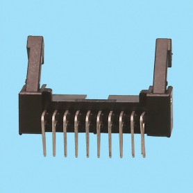4440 / Male angled connector with eject latch - Pitch 2,00 x 2,00 mm