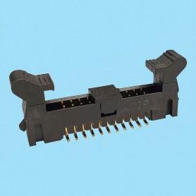 4448 / Male stright connector SMD with eject latch - Pitch 2,00 x 2,00 mm