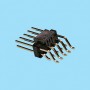 2579 / Angled pin header double row SMD - Pitch 2,54 mm