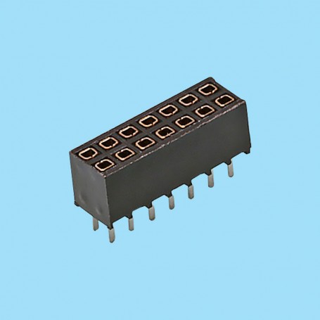 2248 / Conector hembra recto doble fila [6.80 mm] - Paso 2,54 mm