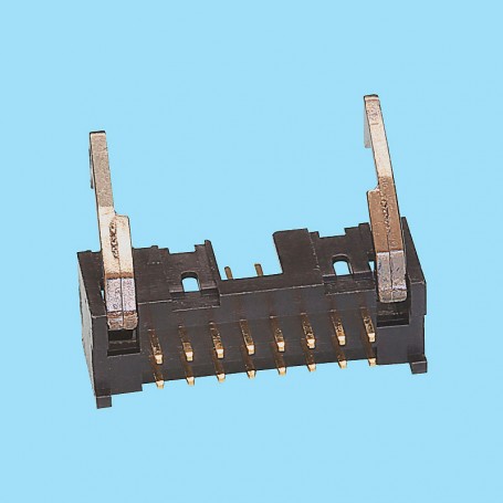 5391 / Male stright connector with eject latch - Pitch 2,54 x 2,54 mm