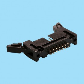 5341 / Male stright connector with eject latch - Pitch 2,54 x 2,54 mm