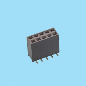 5474 / Female stright connector double row SMD [11.40 mm] - Pitch 2,54 mm