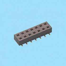 2472 / Female stright connector double row SMD [3.50 mm] - Pitch 2,54 mm