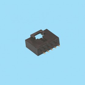 2867 / Male stright connector boxed - Pitch 2,54 mm