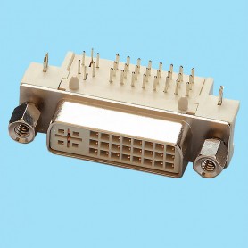 5637 / Female connector angled PCB - DVI