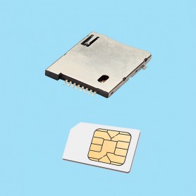 5522 / SIM card socket push-push 6 contacts