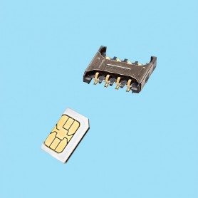5566 /Micro SIM card socket 6/8 contacts