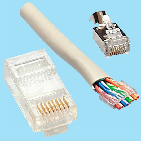 6868 / Plug telefónico RJ45 - Categoría 6