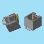 7666 / Telephone modular jack FCC-68 stright [SMD Shielded]