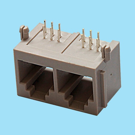 6824 / Telephone angled multi modular jacks - Double