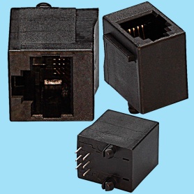 7647 / Telephone modular plugs FCC-68 stright [With or without panel stop]