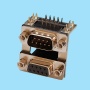 8091 / Conector SUB-D acodado doble cuerpo