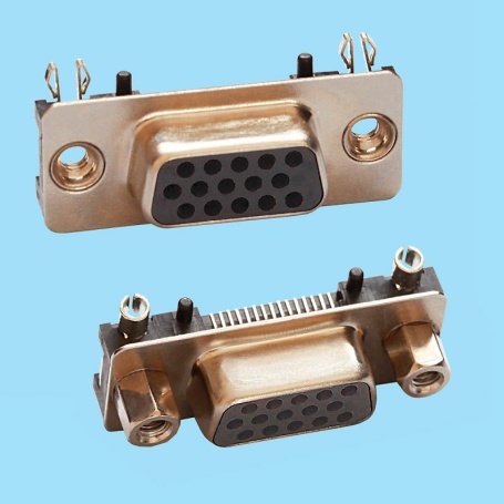 8079 / Conector hembra SUB-D Alta Densidad acodado SMD