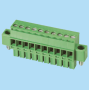 BCEC381RLM / Plug for pluggable terminal block screw - 3.81 mm. 