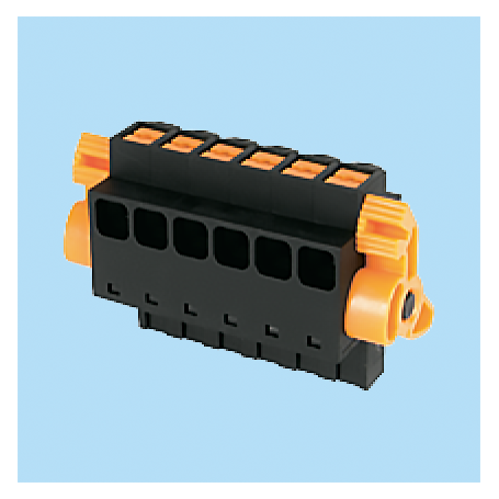 BC2ESRK / Plug for pluggable terminal block spring - 5.08 mm. 