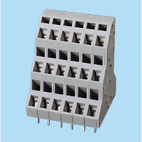 BCW3K500 / Screwless PCB terminal block Spring Clamp - 5.00 mm. 