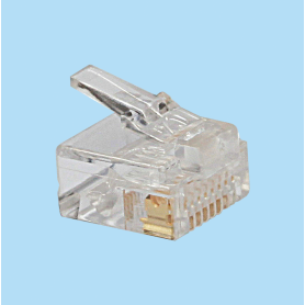 6866 / Telephone modular plugs FCC-68 - 6/8 Contacts