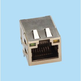 7704 / Telephone RJ45 modular plugs with filter - LEDS